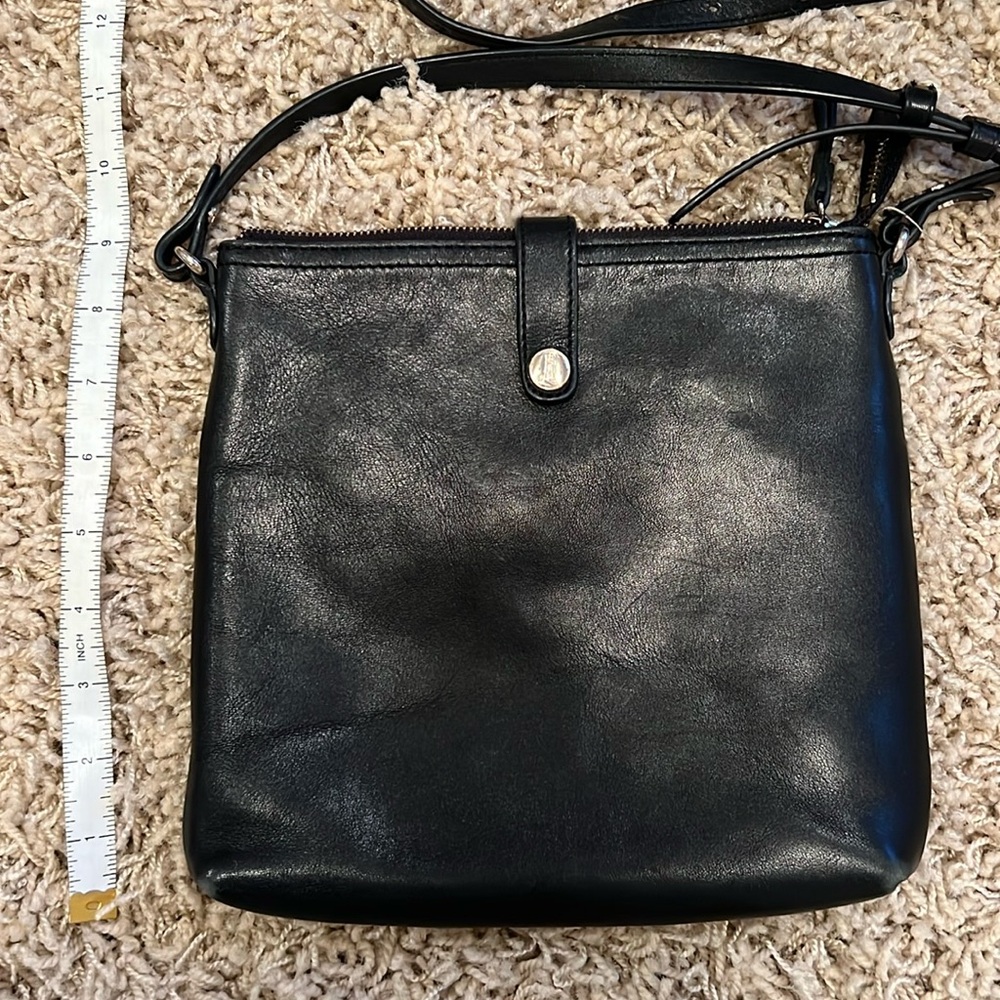 100% leather side purse